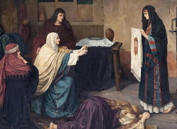 quién limpió el rostro de Jesús